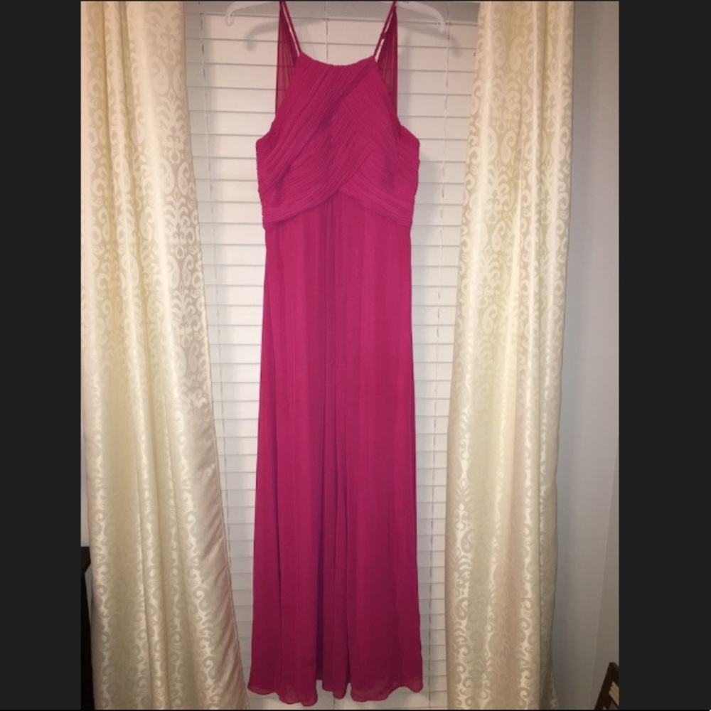 Hot pink bridesmaid/prom dress size 6